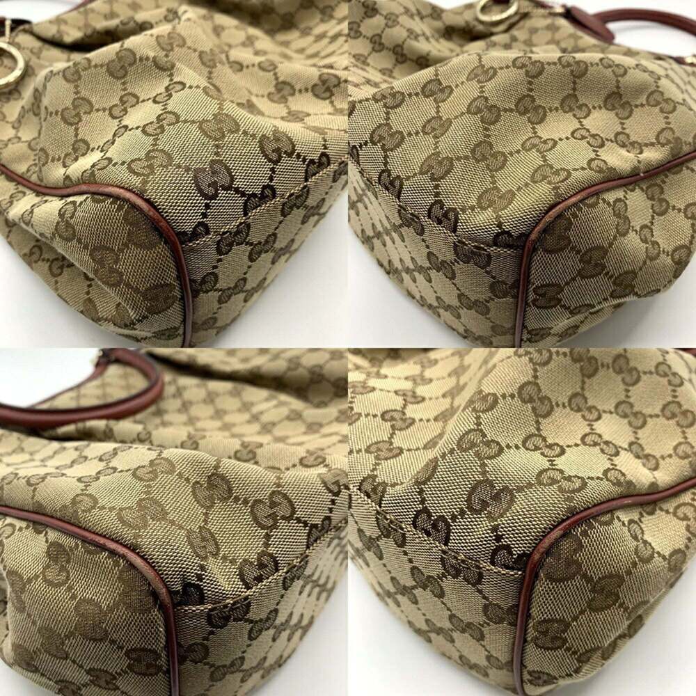 GUCCI Brown Leather Tote Bag - Picture 3 of 6